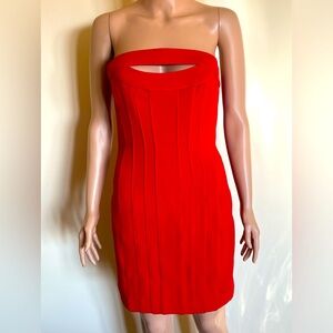 New BCBG Maxazria Jean Red Dress size 4